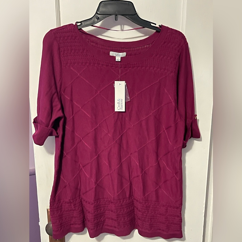 New Large Croft & Barrow sweater